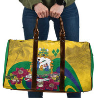 Saint Vincent and the Grenadines Travel Bag Cannonball Flower Tropical Style - Wonder Print Shop