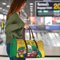 Saint Vincent and the Grenadines Travel Bag Cannonball Flower Tropical Style - Wonder Print Shop