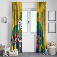 Saint Vincent and the Grenadines Window Curtain Cannonball Flower Tropical Style - Wonder Print Shop