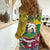 Personalized Saint Vincent and the Grenadines Women Casual Shirt Cannonball Flower Tropical Style - Wonder Print Shop