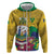 Personalized Saint Vincent and the Grenadines Zip Hoodie Cannonball Flower Tropical Style - Wonder Print Shop