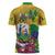 Personalized Saint Vincent and the Grenadines Zipper Polo Shirt Cannonball Flower Tropical Style - Wonder Print Shop
