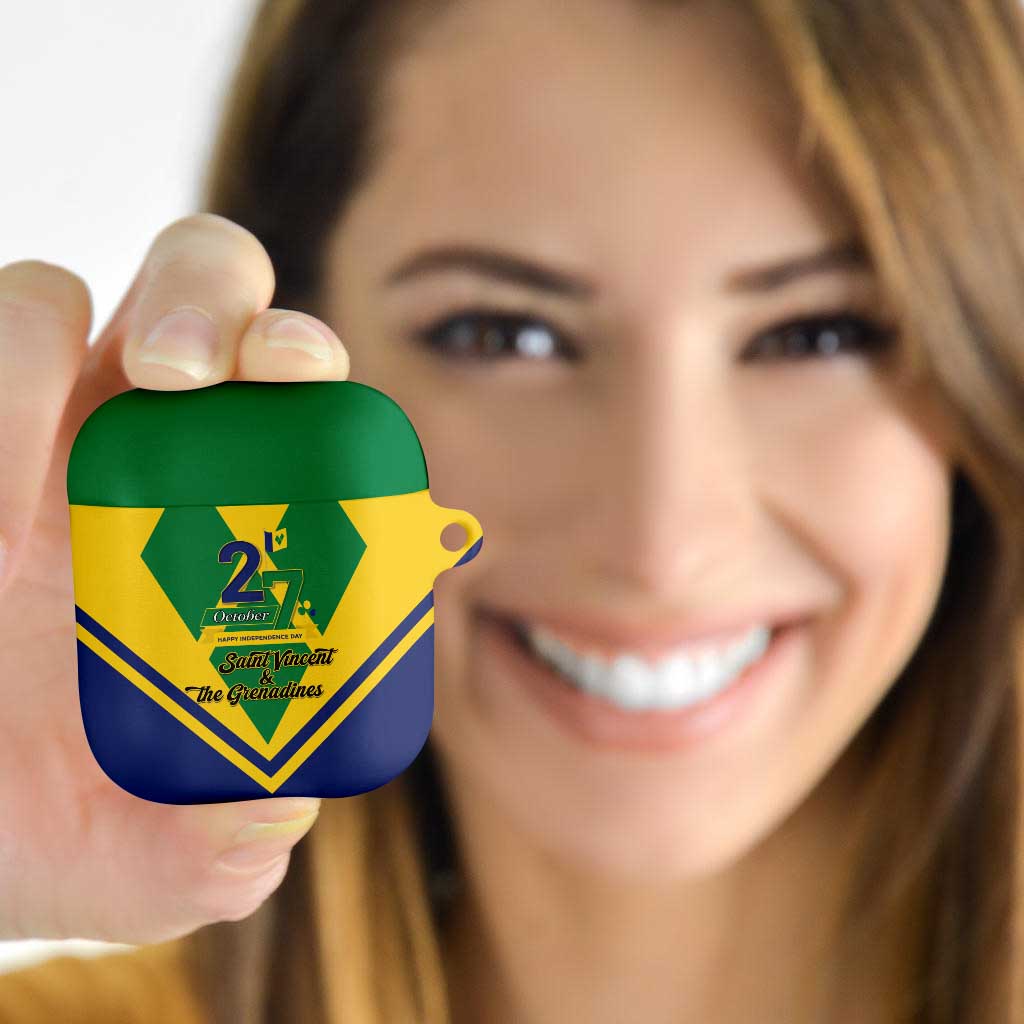 Saint Vincent and the Grenadines Independence Day AirPods Case Simple Style - Wonder Print Shop