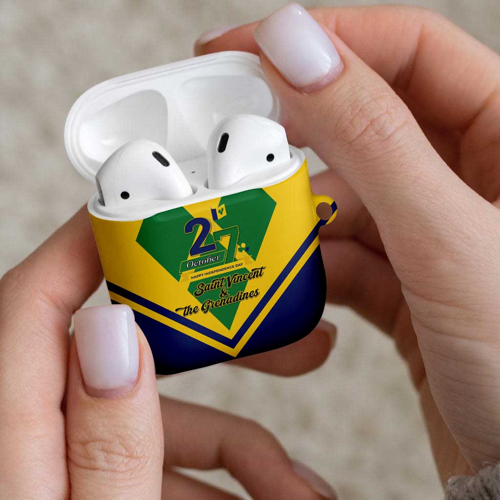 Saint Vincent and the Grenadines Independence Day AirPods Case Simple Style - Wonder Print Shop