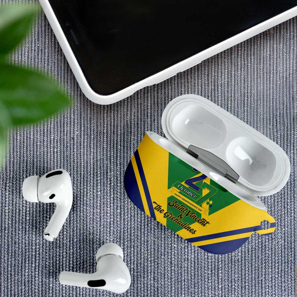 Saint Vincent and the Grenadines Independence Day AirPods Case Simple Style - Wonder Print Shop