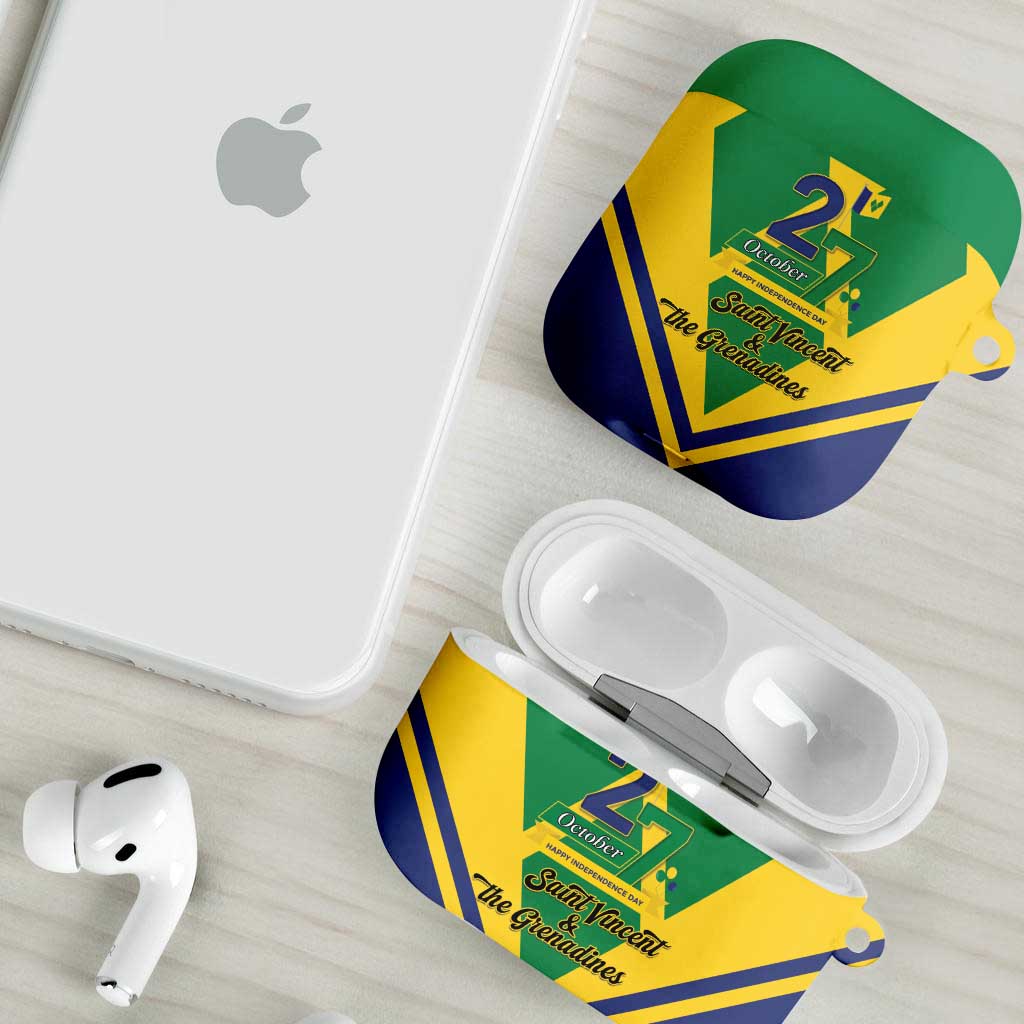 Saint Vincent and the Grenadines Independence Day AirPods Case Simple Style - Wonder Print Shop