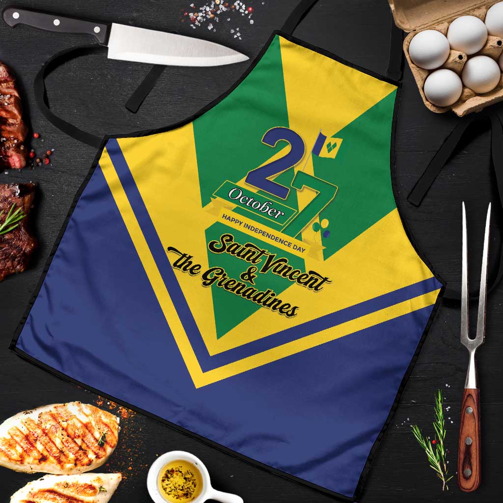 Saint Vincent and the Grenadines Independence Day Apron Simple Style - Wonder Print Shop