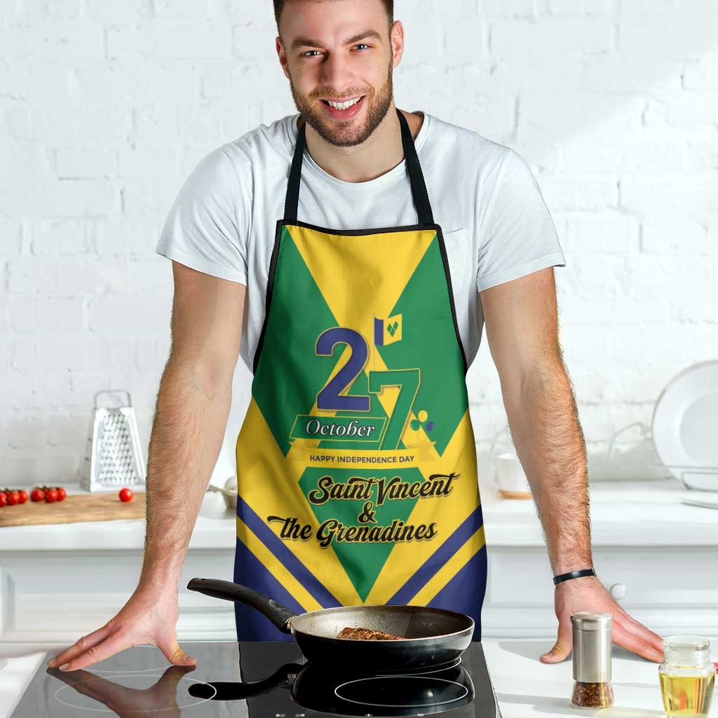 Saint Vincent and the Grenadines Independence Day Apron Simple Style - Wonder Print Shop