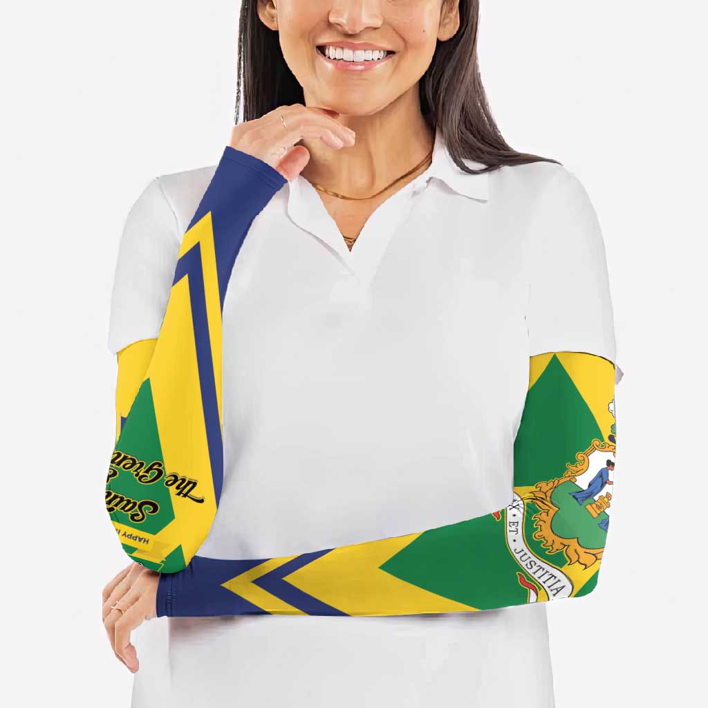 Saint Vincent and the Grenadines Independence Day Arm Sleeves Simple Style - Wonder Print Shop