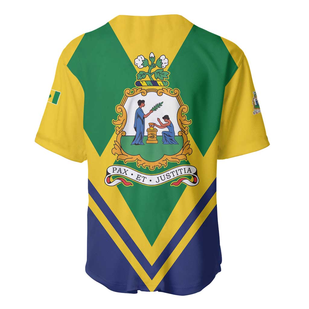 Saint Vincent and the Grenadines Independence Day Baseball Jersey Simple Style - Wonder Print Shop