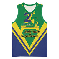 Saint Vincent and the Grenadines Independence Day Basketball Jersey Simple Style - Wonder Print Shop