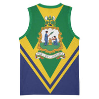 Saint Vincent and the Grenadines Independence Day Basketball Jersey Simple Style - Wonder Print Shop
