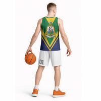 Saint Vincent and the Grenadines Independence Day Basketball Jersey Simple Style - Wonder Print Shop