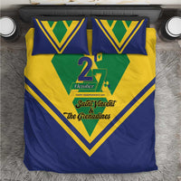 Saint Vincent and the Grenadines Independence Day Bedding Set Simple Style - Wonder Print Shop