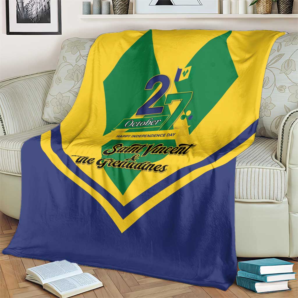 Saint Vincent and the Grenadines Independence Day Blanket Simple Style - Wonder Print Shop