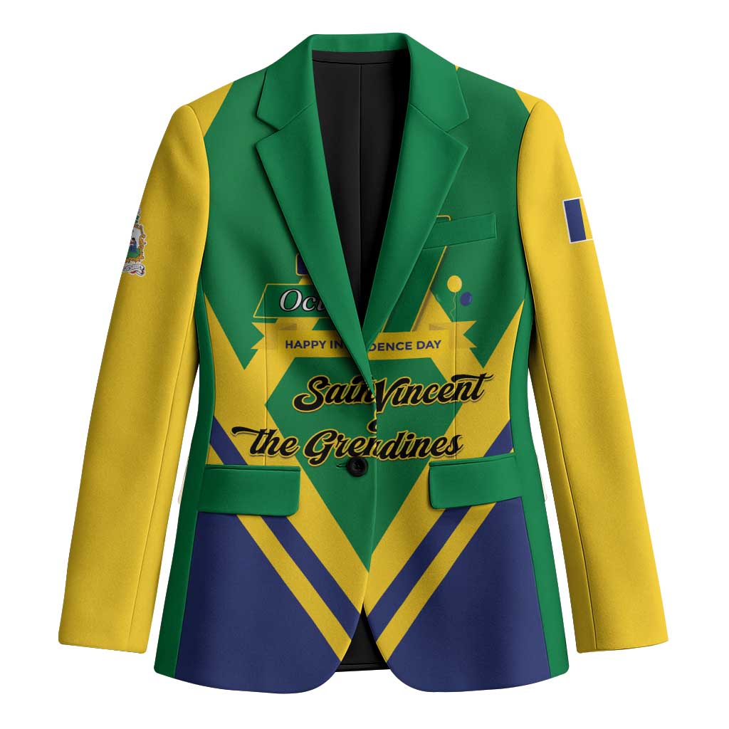 Saint Vincent and the Grenadines Independence Day Blazer Simple Style - Wonder Print Shop