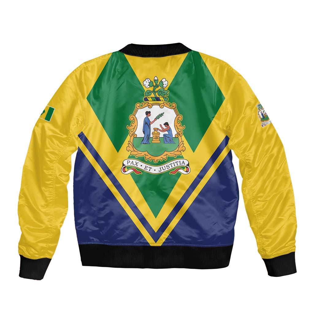 Saint Vincent and the Grenadines Independence Day Bomber Jacket Simple Style - Wonder Print Shop