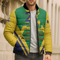 Saint Vincent and the Grenadines Independence Day Bomber Puffer Jacket Simple Style - Wonder Print Shop