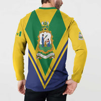 Saint Vincent and the Grenadines Independence Day Button Sweatshirt Simple Style - Wonder Print Shop