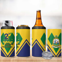 Saint Vincent and the Grenadines Independence Day 4 in 1 Can Cooler Tumbler Simple Style - Wonder Print Shop