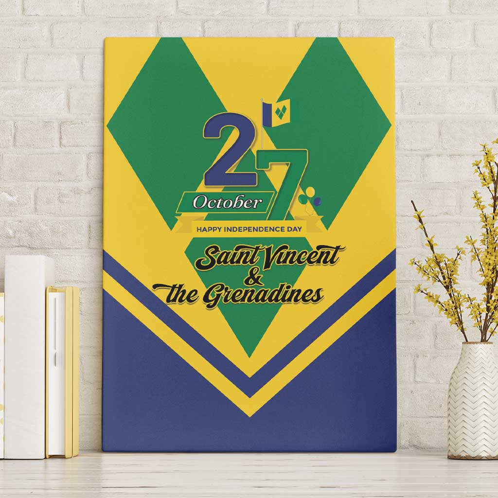 Saint Vincent and the Grenadines Independence Day Canvas Wall Art Simple Style - Wonder Print Shop