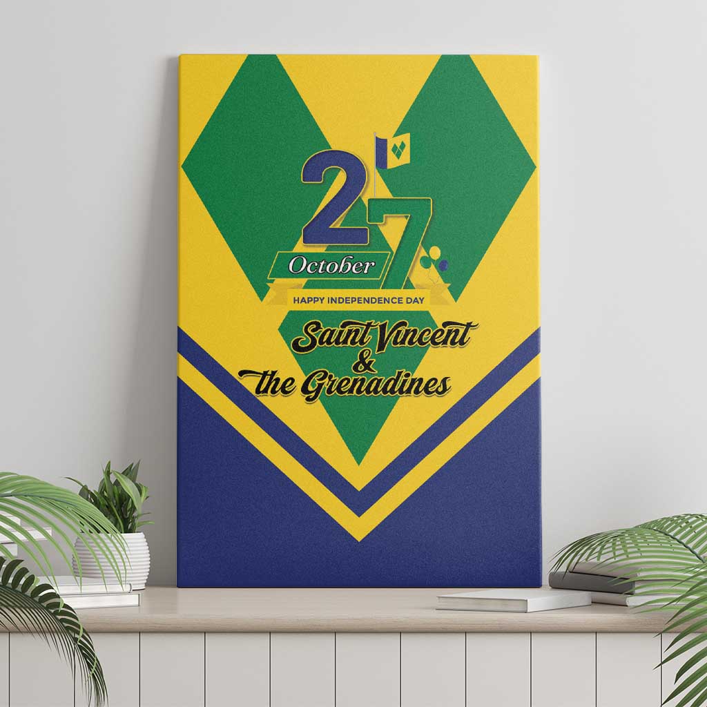 Saint Vincent and the Grenadines Independence Day Canvas Wall Art Simple Style - Wonder Print Shop