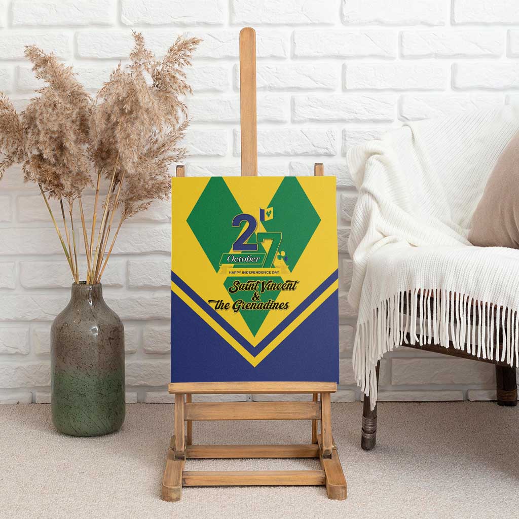 Saint Vincent and the Grenadines Independence Day Canvas Wall Art Simple Style - Wonder Print Shop