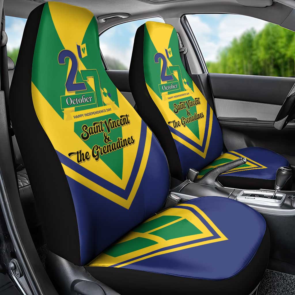 Saint Vincent and the Grenadines Independence Day Car Seat Cover Simple Style - Wonder Print Shop