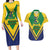 Saint Vincent and the Grenadines Independence Day Couples Matching Long Sleeve Bodycon Dress and Hawaiian Shirt Simple Style - Wonder Print Shop