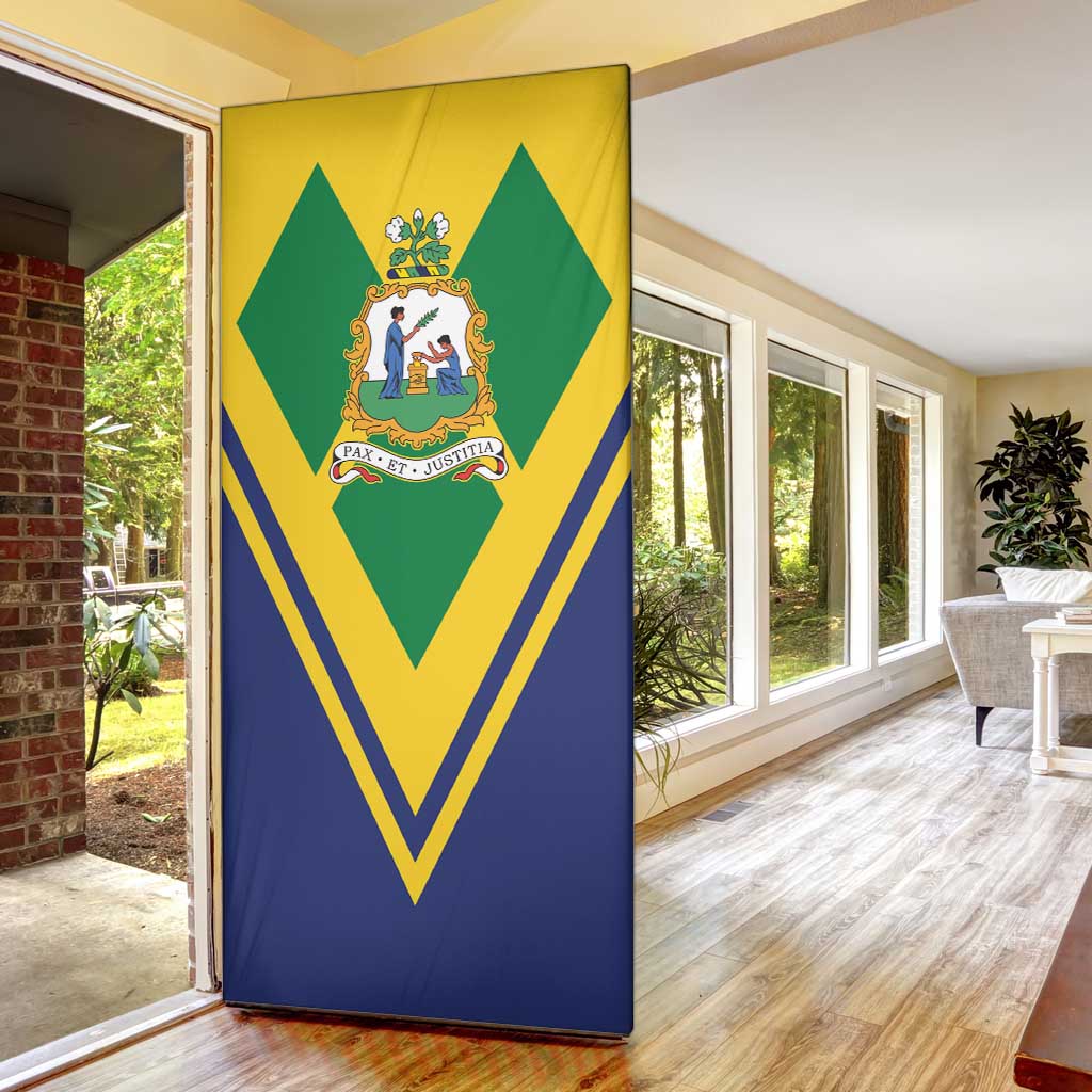 Saint Vincent and the Grenadines Independence Day Door Cover Simple Style - Wonder Print Shop