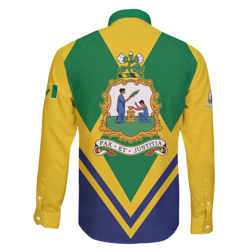 Saint Vincent and the Grenadines Independence Day Family Matching Long Sleeve Bodycon Dress and Hawaiian Shirt Simple Style - Wonder Print Shop