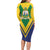 Saint Vincent and the Grenadines Independence Day Family Matching Long Sleeve Bodycon Dress and Hawaiian Shirt Simple Style - Wonder Print Shop