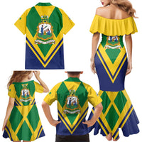 Saint Vincent and the Grenadines Independence Day Family Matching Mermaid Dress and Hawaiian Shirt Simple Style - Wonder Print Shop
