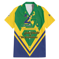 Saint Vincent and the Grenadines Independence Day Family Matching Mermaid Dress and Hawaiian Shirt Simple Style - Wonder Print Shop