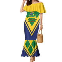 Saint Vincent and the Grenadines Independence Day Family Matching Mermaid Dress and Hawaiian Shirt Simple Style - Wonder Print Shop