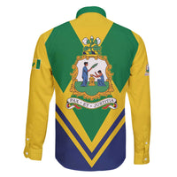 Saint Vincent and the Grenadines Independence Day Family Matching Off The Shoulder Long Sleeve Dress and Hawaiian Shirt Simple Style - Wonder Print Shop