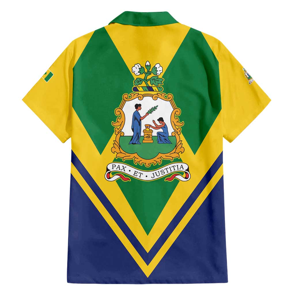 Saint Vincent and the Grenadines Independence Day Family Matching Off Shoulder Maxi Dress and Hawaiian Shirt Simple Style - Wonder Print Shop