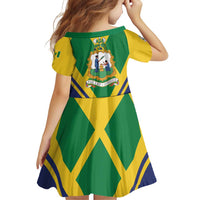 Saint Vincent and the Grenadines Independence Day Family Matching Off Shoulder Short Dress and Hawaiian Shirt Simple Style - Wonder Print Shop