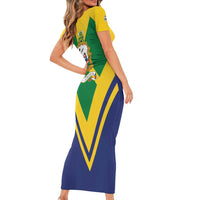Saint Vincent and the Grenadines Independence Day Family Matching Short Sleeve Bodycon Dress and Hawaiian Shirt Simple Style - Wonder Print Shop