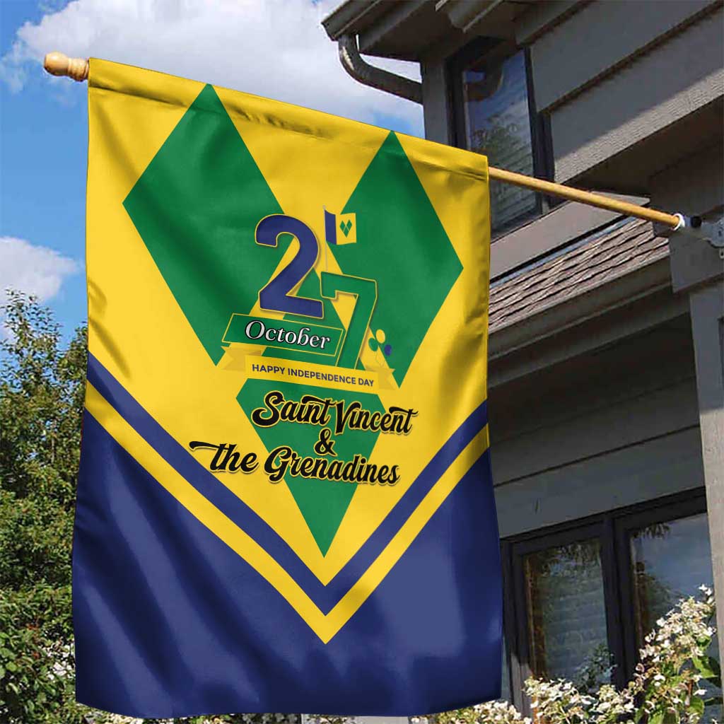 Saint Vincent and the Grenadines Independence Day Garden Flag Simple Style - Wonder Print Shop