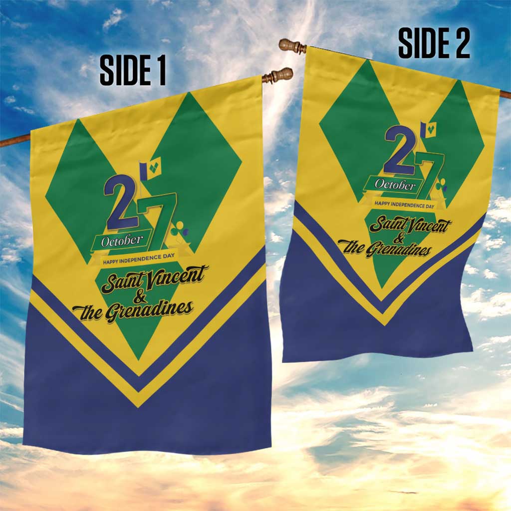 Saint Vincent and the Grenadines Independence Day Garden Flag Simple Style - Wonder Print Shop