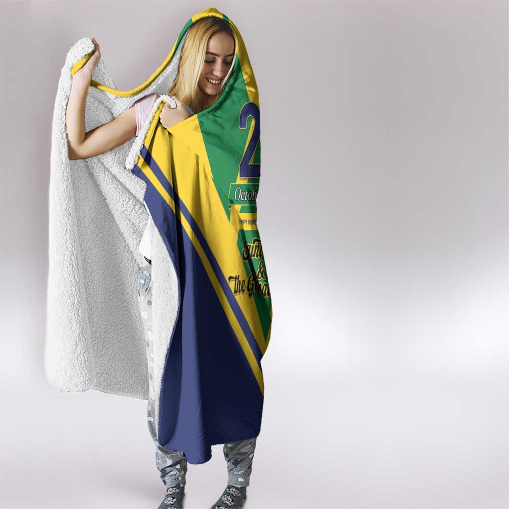 Saint Vincent and the Grenadines Independence Day Hooded Blanket Simple Style - Wonder Print Shop