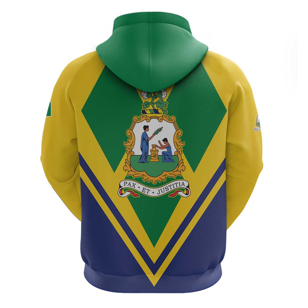 Saint Vincent and the Grenadines Independence Day Hoodie Simple Style - Wonder Print Shop