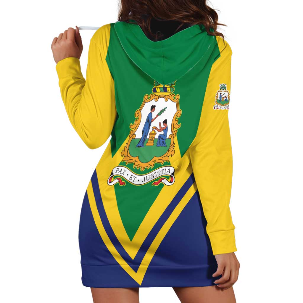Saint Vincent and the Grenadines Independence Day Hoodie Dress Simple Style - Wonder Print Shop
