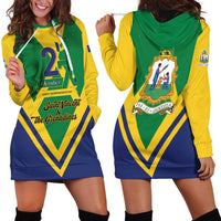 Saint Vincent and the Grenadines Independence Day Hoodie Dress Simple Style - Wonder Print Shop