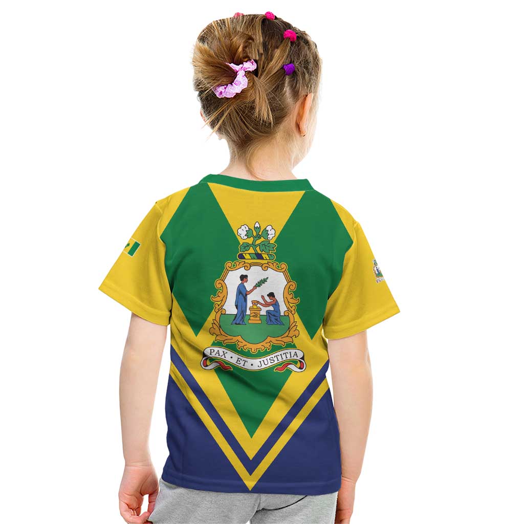 Saint Vincent and the Grenadines Independence Day Kid T Shirt Simple Style - Wonder Print Shop
