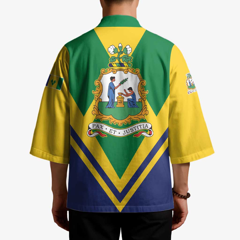 Saint Vincent and the Grenadines Independence Day Kimono Simple Style - Wonder Print Shop