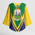 Saint Vincent and the Grenadines Independence Day Kimono Sleeve Blouse Simple Style - Wonder Print Shop