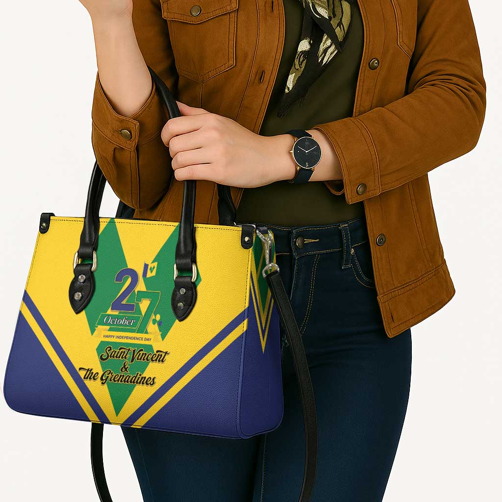 Saint Vincent and the Grenadines Independence Day Leather Bag Simple Style - Wonder Print Shop