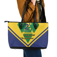 Saint Vincent and the Grenadines Independence Day Leather Tote Bag Simple Style - Wonder Print Shop